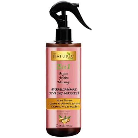 LIMOPA Argan Hair Treatment Spray | Hairspray that Repairs Damaged and Faded Hair and Conditioner Shine | Anti-Frizz Restructuring Growth and Straightening Spray Serum Cover