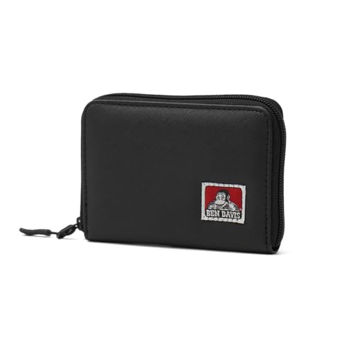 Ben DAVIS Official ROUND ZIP WALLET bdw-9313 M-black One Size