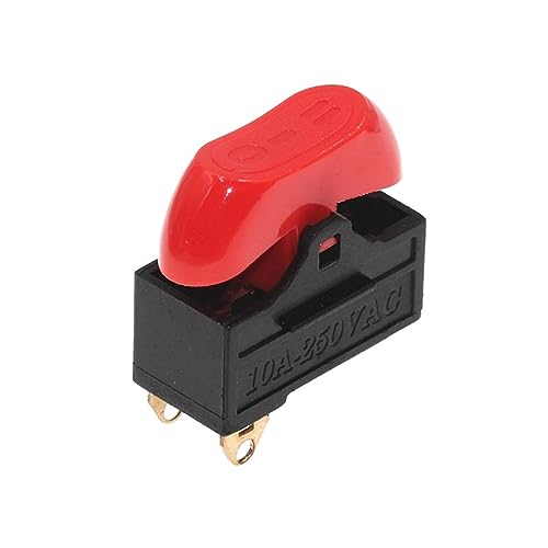 Interruptor de secador de pelo 10A 250VAC interruptor basculante de barco 3 posiciones rojo