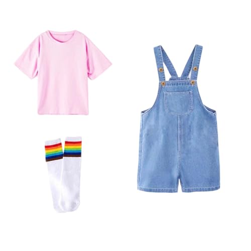 Salopette en jean fille avec haut : fini les tenues de fête rigides
