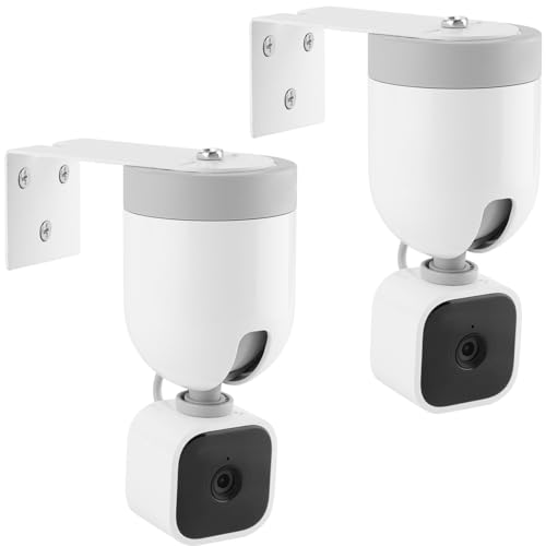 UYODM 2024 Upgrade Wall Mount Compatible for Blink Mini Pan -Tilt Camera Mounting Bracket for Blink Mini Pan Get The Best View Extended Celling Mount (2Pack)