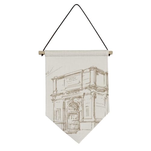 Drapeau en toile Arche de Rome pour habiller un mur vide sans effort