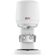 Puq PUQpress Mini Gen 6, Automatic Espresso Coffee Tamper for Home & Commercial Use, Professional Barista Accessory, Tamps Flat & Level with Auto-Adjusting Pressure, Nonstick Coating White, 58.3 MM