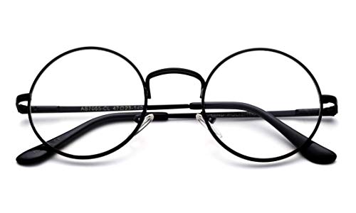 John Lennon Glasses Hippy 60's Vintage Retro Round Sunglasses & Clear Lens