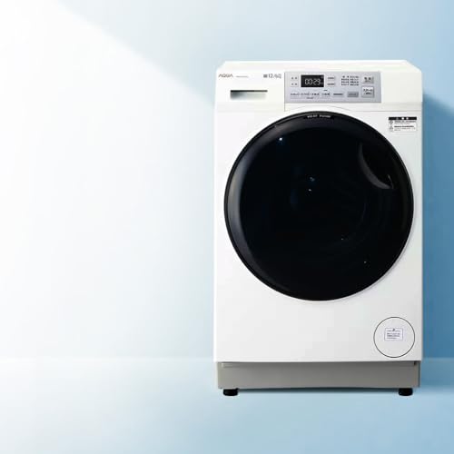 AQUA ドラム式洗濯乾燥機 まっ直ぐドラム 洗濯12kg 乾燥6kg AQW-SD12A-L 台無し(左開き)|京都 ドラム式 人気ブランド アクア コンパクト 大容量 ヒートポンプ乾燥 オールラウンド浸透洗浄 お湯洗いモード 除菌 お取り寄せ 通販