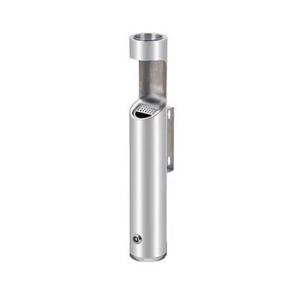 OWOHYG Ashtray Trash Can Stainless Steel Wall Mounted Lockable Cigarette Bin, Outdoor Rainproof Ash Pillar Outdoor Ashtrays For Cigarettes.