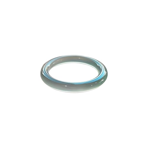 Bracelet en jade bleu original, jonc en chalédoine cadeau d'anniversaire spirituel femme