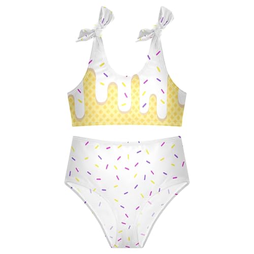 Image of Girls Tankini Swimsuit Bathing Suit Two Piece Bikini Summer Beach Swimwear with Adjustable Strap 3-12 Years
