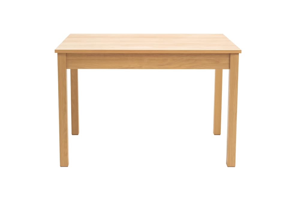 Mesa de Comedor Extensible en Roble Natural – De 120 a 160 cm – Diseño Moderno y Funcional en Melamina Aserrada – Ideal para Salón o Cocina