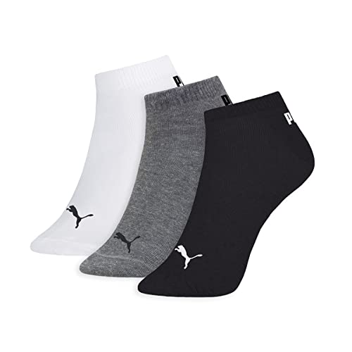 Meia Sapatilha Esportiva, Puma, Masculino, Branco/Mescla/Preto, 39/43