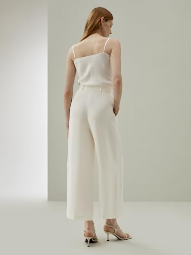 LilySilk Silk Pants for Women Casual 100% 30 Momme Heavy Silk Trousers Wide-Leg Lightweight Versatile Lounge Pants2