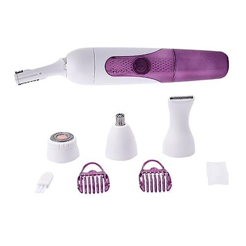 MUSISALY 1Set Rechargeable Eyebrow Hair Remover Trimmer Precision Face Shaver for Women Painless Hair Removal Device Eyebrow Razor for Quick Touch Ups No Battery Included
