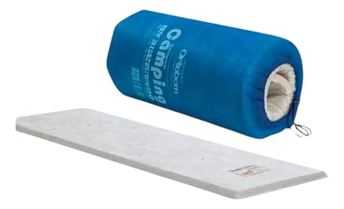 Colchonete Mochila Camping Azul 60x180x2cm Solteiro