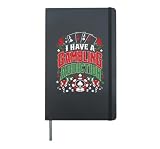 Roulette I HAVE A GAMBLING ADDICTION Funny Gambler Hardcover Journal, Black