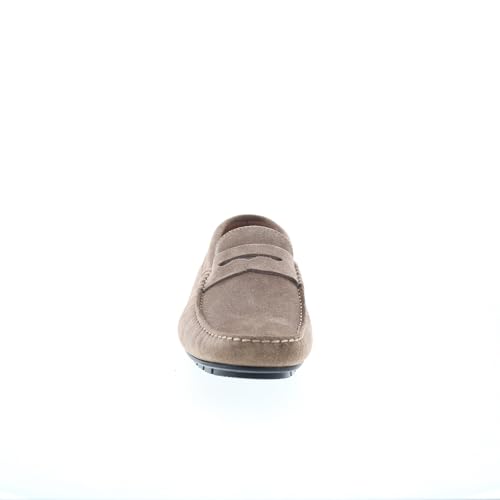 XANE CASUAL WOVEN LEATHER SLIP-ON DRIVING MOCCASIN-BLACK3