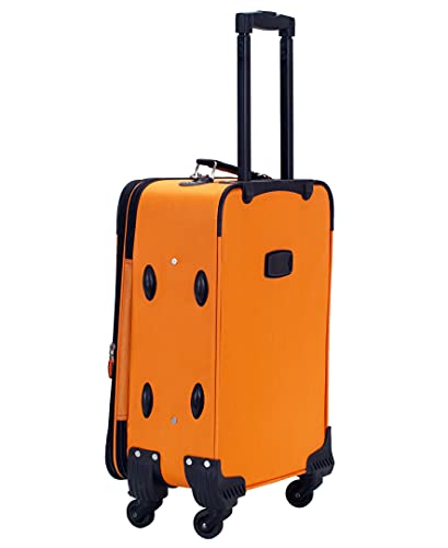 Rockland Pasadena Softside Spinner Wheel Luggage, Orange, Carry-On 20-Inch #TOP4