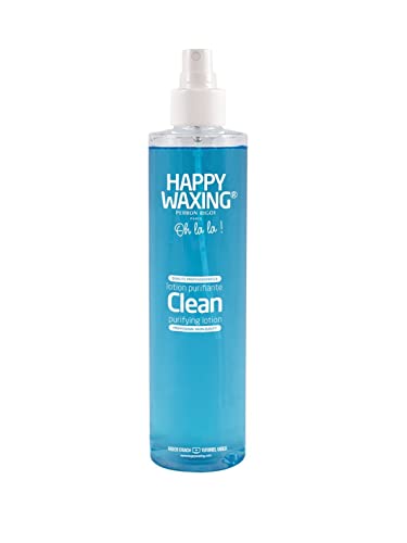 Happy Waxing - Clean Purifying Lotion - Spray Bottle - Prepare and Cleanse the Skin Before Waxing - Easy to Apply - Clean Fresh Scent- 8.45 OZ - 250 ML