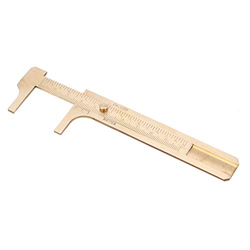 Calibrador Vernier de Latón 0-100mm Doble Escala Precisión miniatura 6