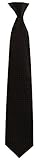 FlaskTie Men's Microfiber Adjustable Clasp On Novelty Necktie (Hidden 8 Ounce Bladder) Solid Black