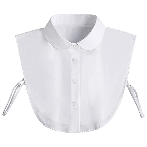Quesuc Hälfte Shirt Frauen Kragen, Damen Abnehmbare Kragen Fake Bluse...