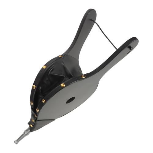 ERINGOGO Wood Manual Fireplace Bellows Silver Tube – Portable Fire Fan Blower for Indoor Outdoor Firewood, Camping, Bbq, Rustic Fire Starter Tool