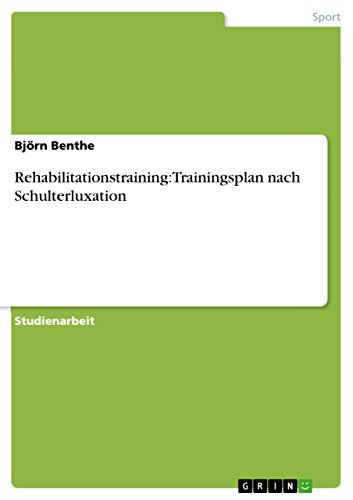 Rehabilitationstraining: Trainingsplan nach Schulterluxation