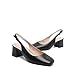 DREAM PAIRS Women's Low Chunky Heels Slingback Square Toe Block Dress Shoes Closed Toe Comfortable Wedding Work Pumps,Size 7,Black,SDPU2427W