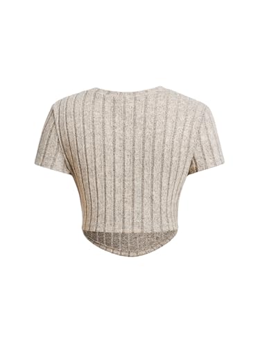 SOLY HUX Girl's 3 Piece T Shirt Crew Neck Short Sleeve Knit Tee Asymmetrical Hem Summer Tops4