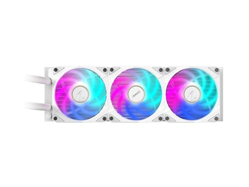 Image of AORUS WATERFORCE X II 360 ICE Liquid CPU Cooler, 360mm Radiator with 3X 120mm Low Noise ARGB Fans, Compatible with Intel LGA1851, LGA1700, and AMD AM5 (GP-AORUS WATERFORCE X II 360 ICE)