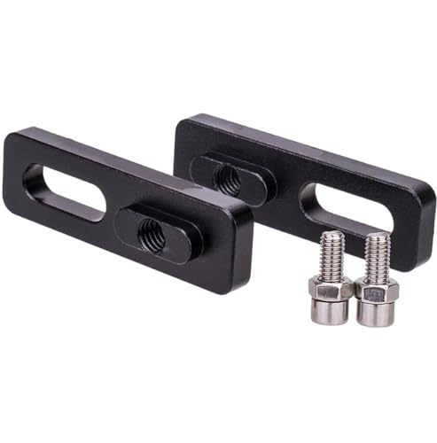 Extensión de freno en V para bicicleta, asiento de extensión de freno en V, Extensión de freno en V para bicicleta de aleación de aluminio Adaptador convertidor de 406 a 451/14 a 16 pulgadas(negro)