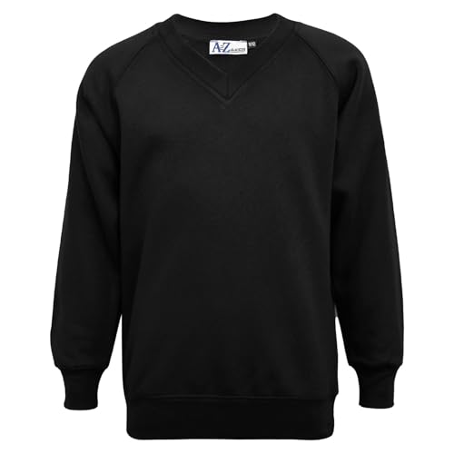 Pull col V rentrée école sweatshirt manches longues enfant résistant au lavage