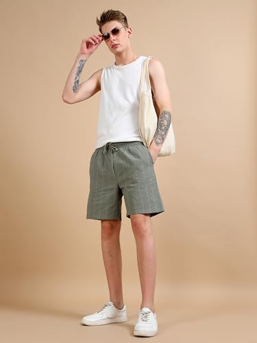 Image of StitchX Men's Airport Look Textured Seersucker Cotton Resort Shorts