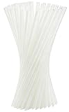 Xyedyaup 100 Pcs Strohhalme Transparent Trinkhalme strohhalm Wiederverwendbar 210 Mm × 6 Mm Cocktail Strohalm