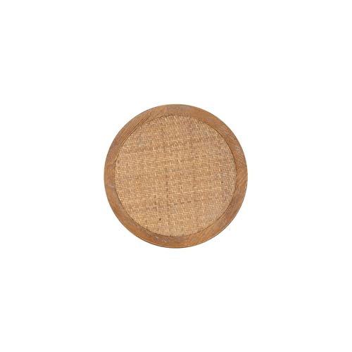 Linon AMZN0539 Bronwyn Natural Rattan Seat Backless Counter Stool thumb #8