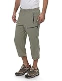 Little Donkey Andy Pantalones de senderismo para hombre, secado rápido, 3/4, pantalones cortos capri, ligeros, trekking, excursiones, informales