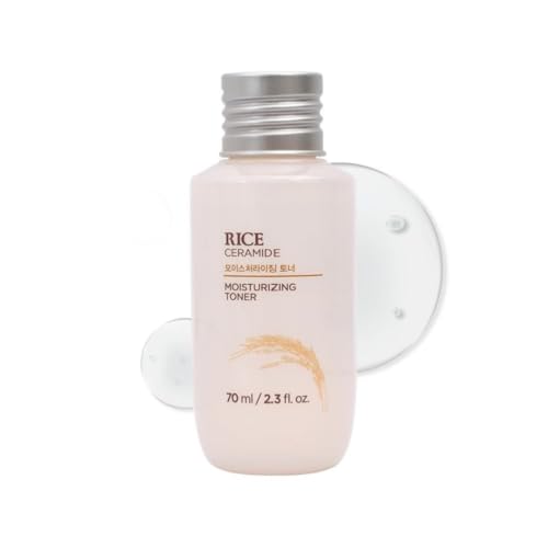 Image of The Face Shop Rice & Ceramide Moisturizing Toner 70ml | Hydrating Milky Face Toner with Rice Extract for Brightening & Glow | Korean Skincare | For All Skin Types