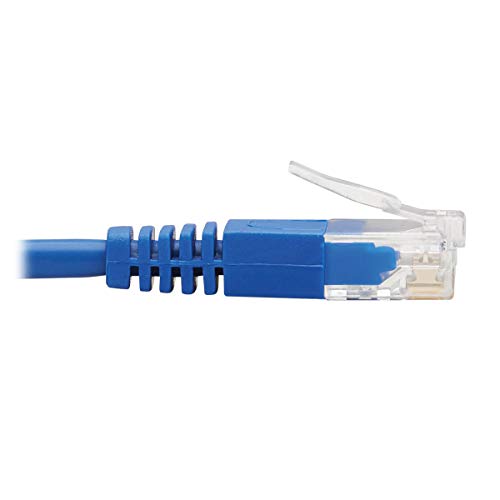 Cable de red Tripp Lite Cat6 ángulo derecho 7 ft azul miniatura 5