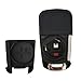 Kepdul Car Remote Keyless Entry Replacement for Chevy Key Fob Shell Fits for Chevrolet Equinox Cruze Camaro Malibu Impala Sonic (3+1 Buttons)