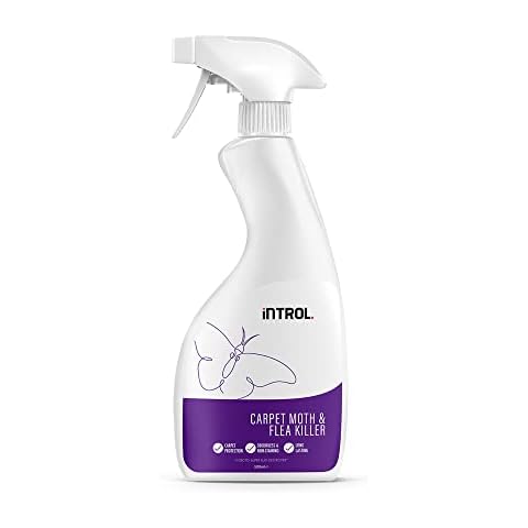 INTROL - Carpet Moth Killer Spray - Carpet Beetle, Silver Fish, Larvae & Eggs Home indoor Treatment - 500ML Cover