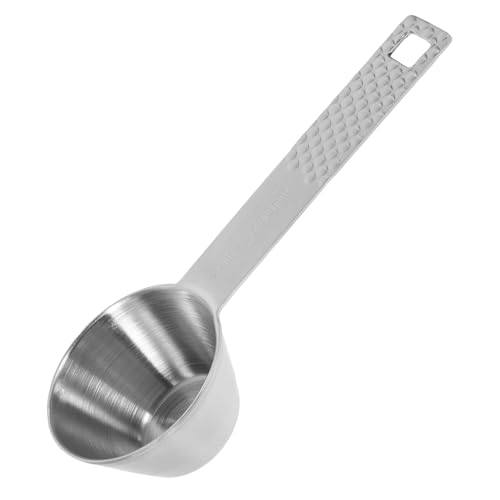 PRETYZOOM ステンレス製計量スプーン 目盛付き 調味料 コーヒー用 多用途キッチンツール 軽量コンパクト 損傷防止デザイン おしゃれなマル調