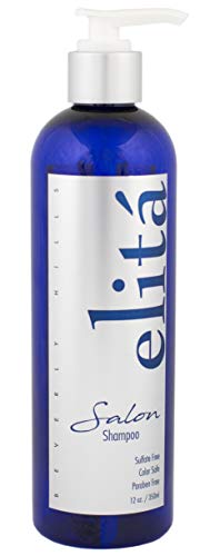 (Official) elita Beverly Hills 12oz SALON SHAMPOO: | All Natural | Paraben & Sulfate Free | Color Safe | Made in USA by elita Beverly Hills elitahair