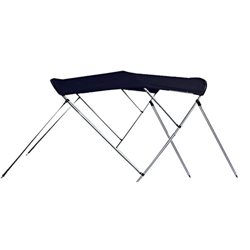 SBU Black Aluminum 3-Bow Bimini Top Compatible for SeaDoo Challenger 180 for Model Years 2005-2012