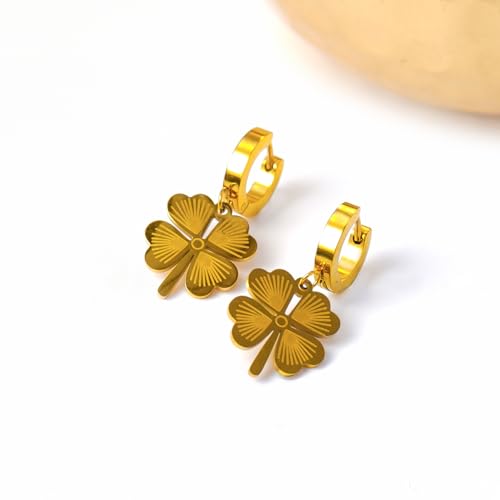 Image of Rubans Demi Fine Stainless Steel Hoop Earrings Daily Gift for Women & Girls