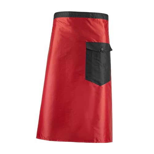 MERIGLARE Falda Impermeable para, Protección contra, Plegable, de Media Longitud, Impermeable para Deportes Al Aire Libre, Cicl, Rojo