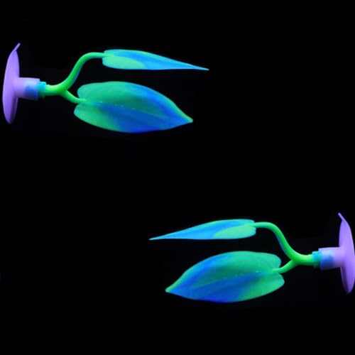 Image of 2PCS Silicone Betta Fish Leaf Hammock, Aquarium Fish Tank Resting Spot Bed for Betta Fish