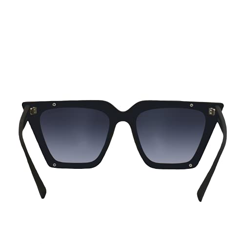 TOPFOXX - The CEO Faded Black - Square Oversized Sunglasses for Women with UV400 Protection4