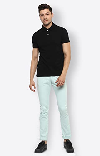 Image of Celio Black Solid Polo T-Shirt