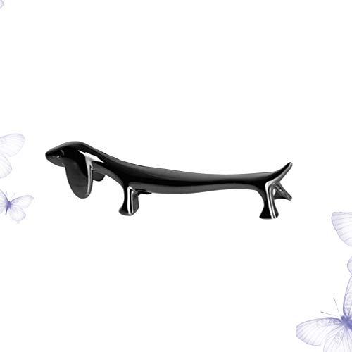 Suporte de descanso de pauzinhos pretos Cabilock em forma de pauzinhos de animais em forma de dachsh