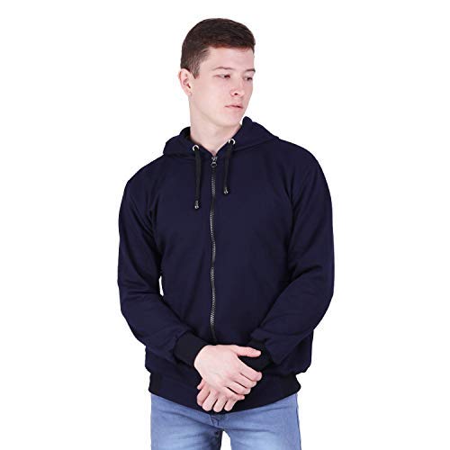 Image of Men's Cotton Hooded Neck Hoodie