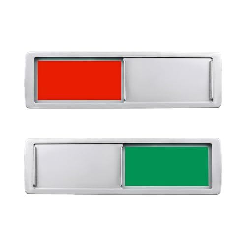 Image of Privacy Door Sign,Blank Office Sign,Vacant Occupied, Do Not Disturb, On Off,In Out,Door Signboard for Bathroom, Office, Home, Hotel -7 inch x 2 inch